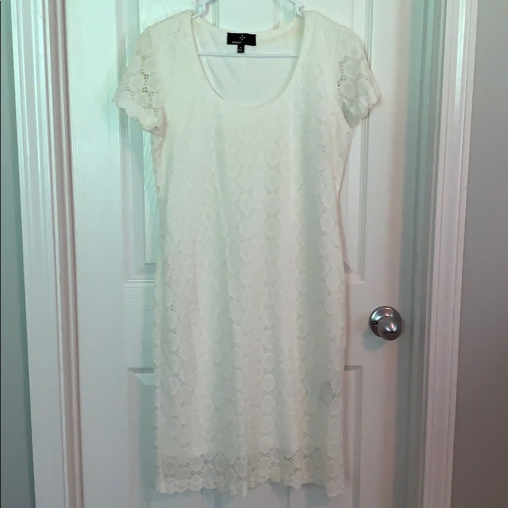 White lace dress